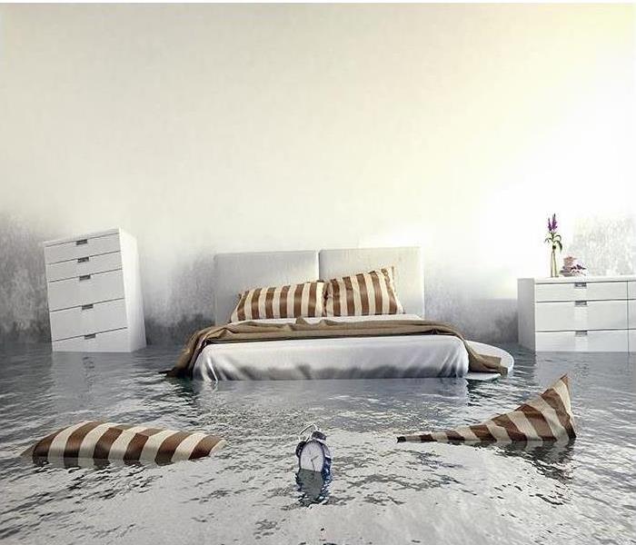 FLOODING IN A BEDROOM